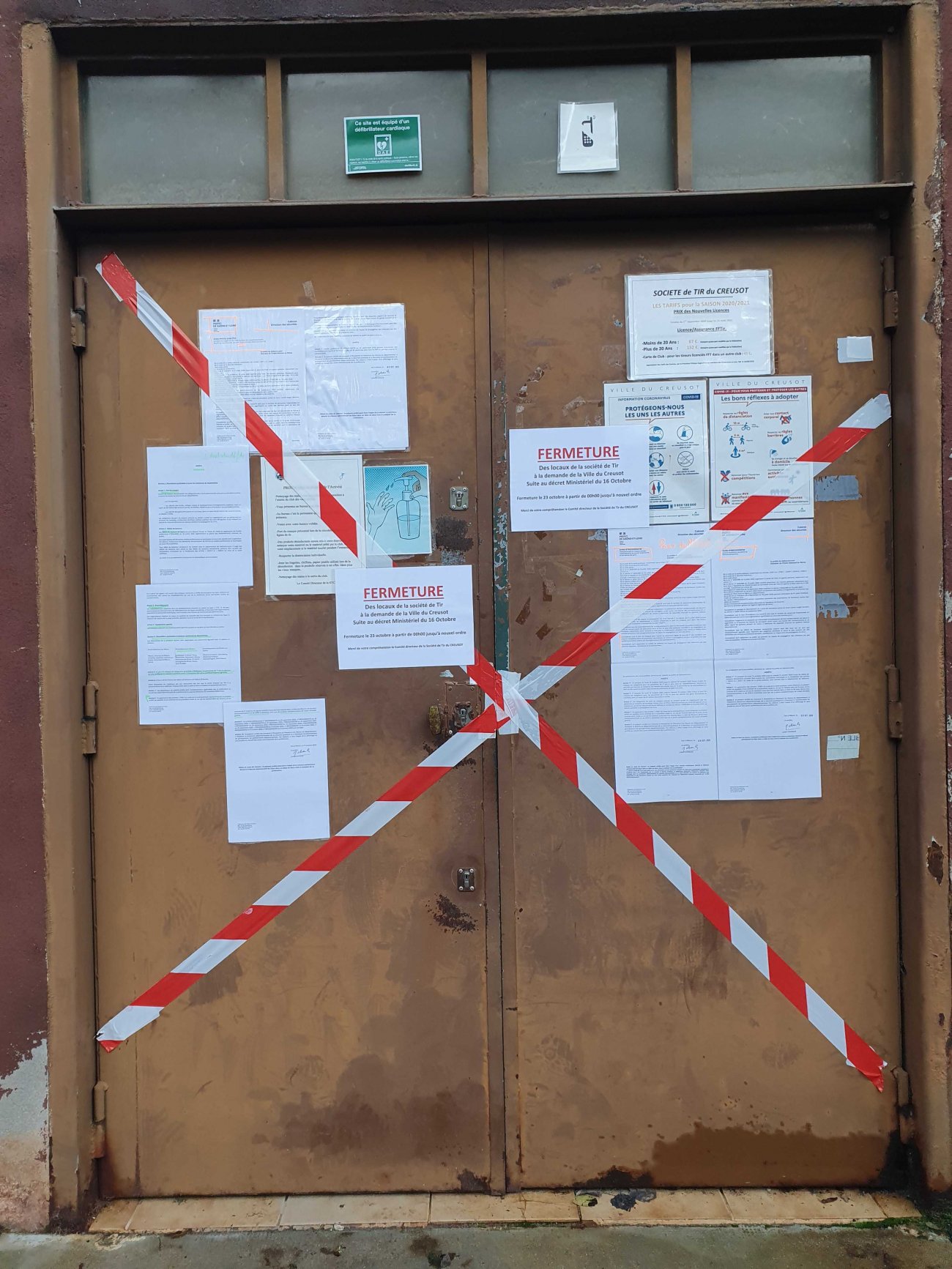 Nouvelle fermeture des portes du club de Tir