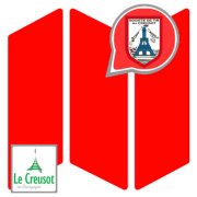 Le plan de la ville du Creusot 71200