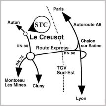 accès STC Le Creusot (71210)